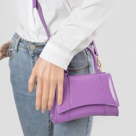 Enamel Top Handle Bag - Picture 7 of 7